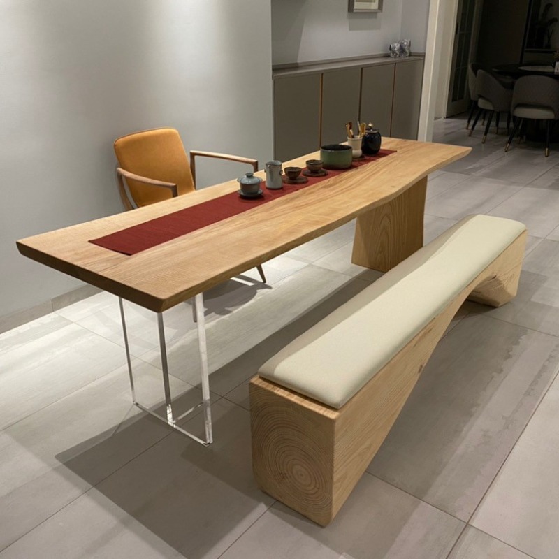 Office Furniture Desk - Mesa Flotante Nórdica de Madera Maciza