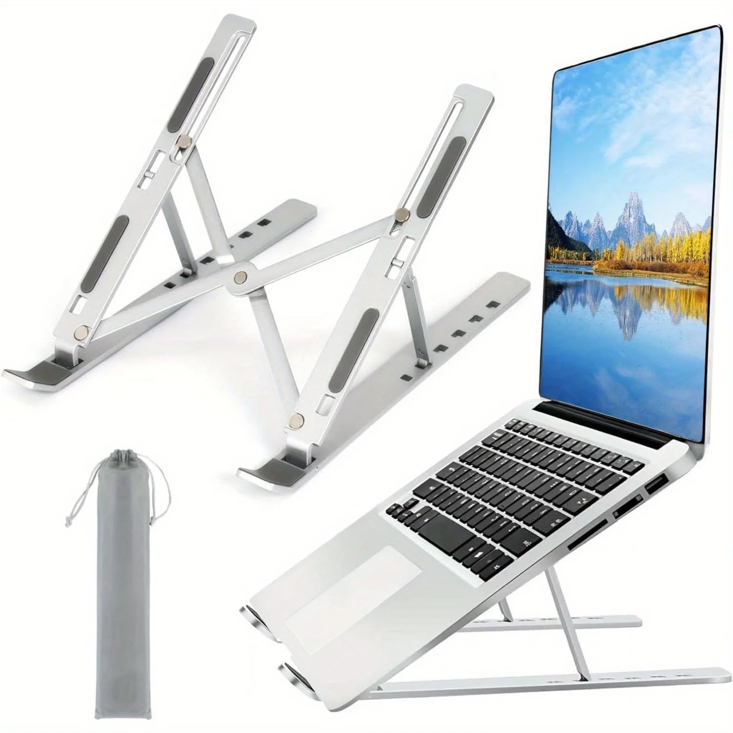 Adjustable Laptop Table - Soporte de aluminio ajustable para computadora