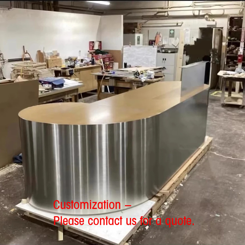 Reception Desk Counter - Mostrador de Recepción Comercial Moderno Personalizado,