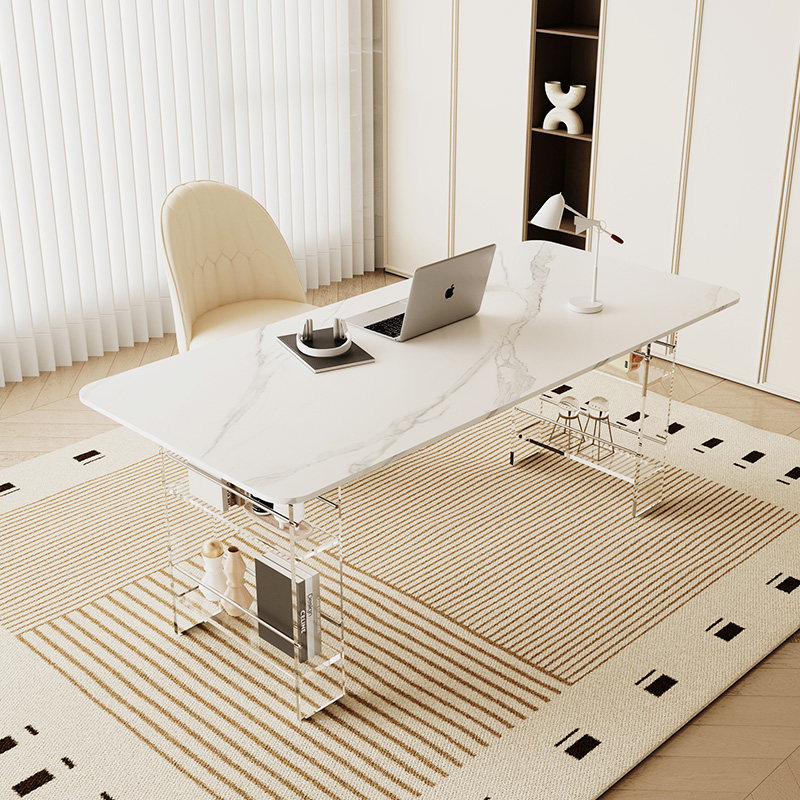 Office Furniture Desk - Escritorio Nórdico de Piedra Sinterizada de