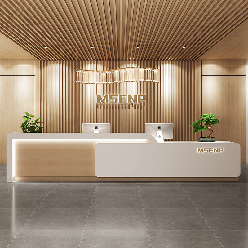 Contadores de caja modernos de - Reception Desk Counter reseña y precio