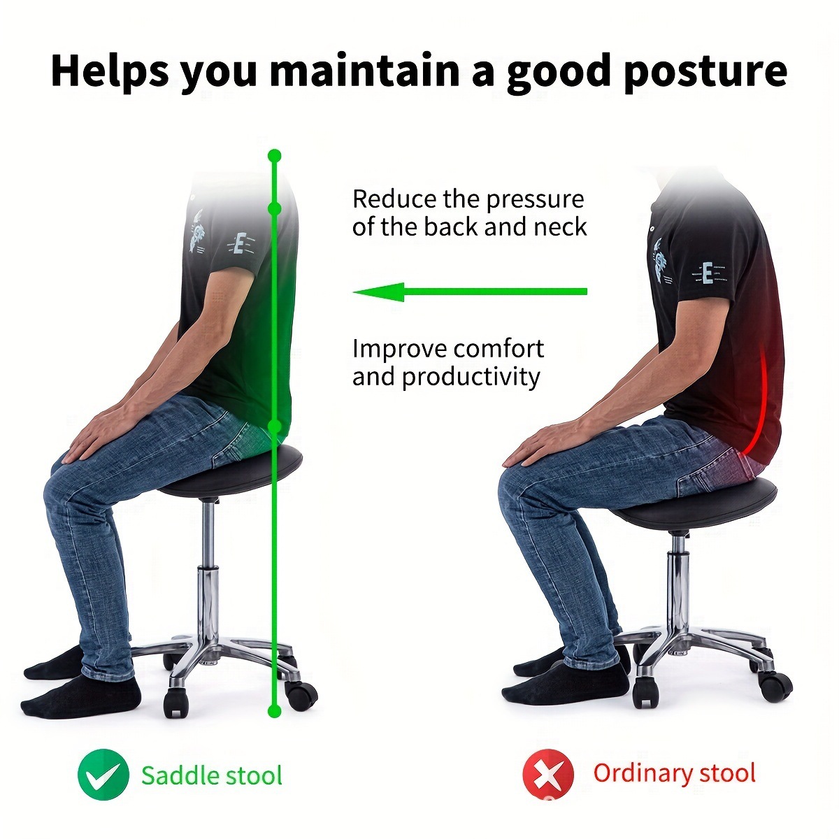 Taburete con sillín, taburete  - Office Furniture In China reseña y precio